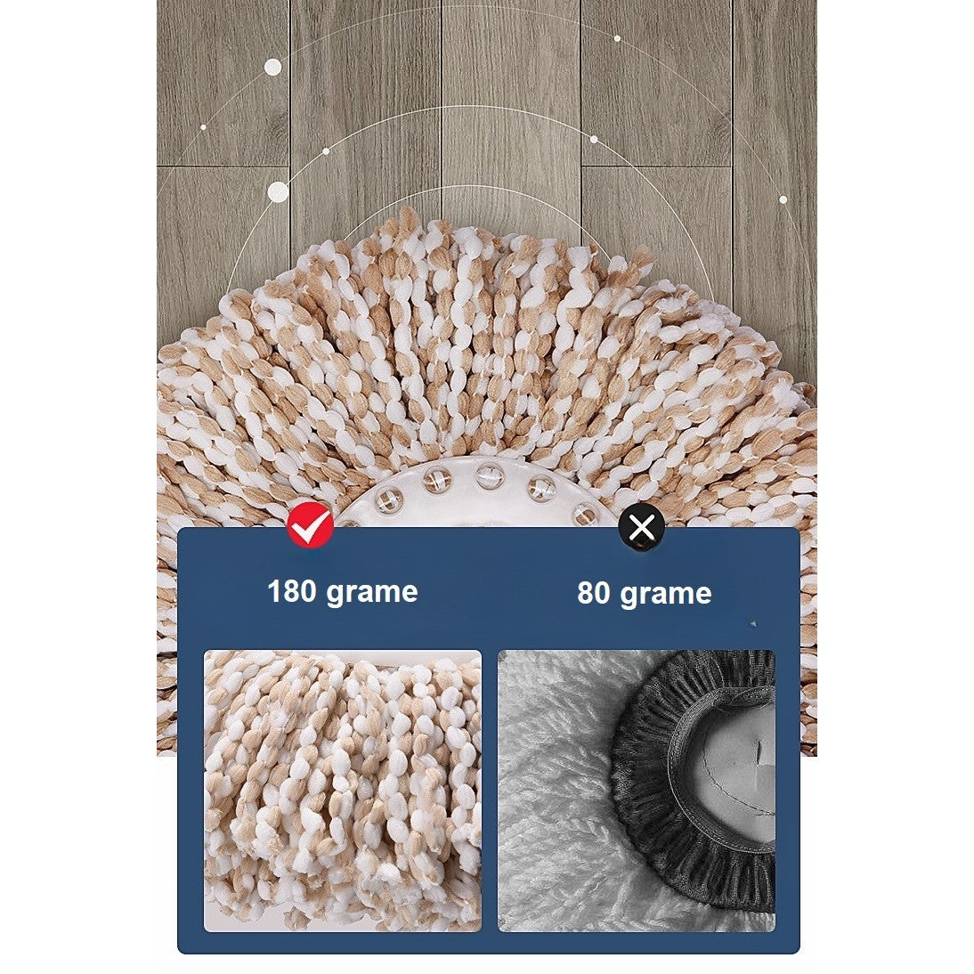 Set curatenie mop si galeata rotativ | SwiftClean - vivimall.ro