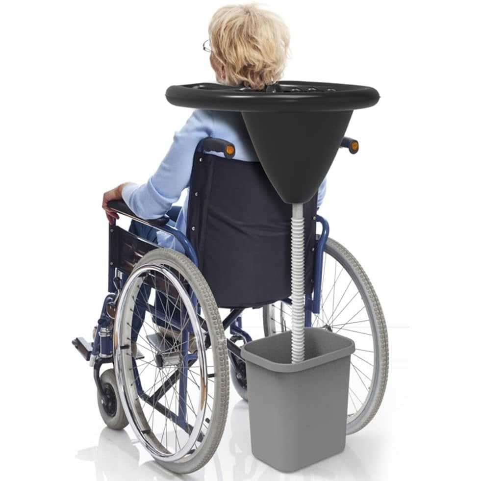 Set Gonflabil pentru Spalat pe Cap, Vivimall, pentru Copii, Femei Insarcinate si Varstnici, 81 x 60 x 38 cm, Ajustabil, Negru - vivimall.ro