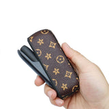 Set Husa Piele Ecologica Si Capac Plastic Flippy, pentru IQOS 3.0 DUO, de Protectie, Anti Soc si Zgarieturi, 20 gr, 12 x 4 x 2 cm, Maro - vivimall.ro