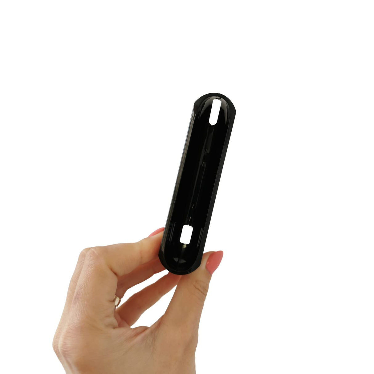 Set Husa Si Capac Plastic Flippy, pentru IQOS Iluma, de Protectie, Capac Magnetic, Anti Soc si Zgarieturi, 20 gr, 12 x 4 x 2.5 cm, Model Buze, Negru/Rosu - vivimall.ro