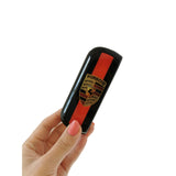 Set Husa Si Capac Plastic Flippy, pentru IQOS Iluma, de Protectie, Capac Magnetic, Anti Soc si Zgarieturi, 20 gr, 12 x 4 x 2.5 cm, Model Emblema Auto, Rosu/Negru - vivimall.ro