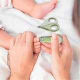 Set 4in1 de Ingrijire Unghii pentru Bebelusi, Vivimall, Cutie de Depozitare Tip Cerb, 0-6 Ani, 11 x 6 x 11 cm, Verde - vivimall.ro