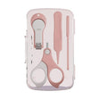 Set 4in1 de Ingrijire Unghii pentru Bebelusi, Vivimall, Cutie de Depozitare Transparenta, 0-6 Ani, 13.6x8x2 cm, Roz - vivimall.ro