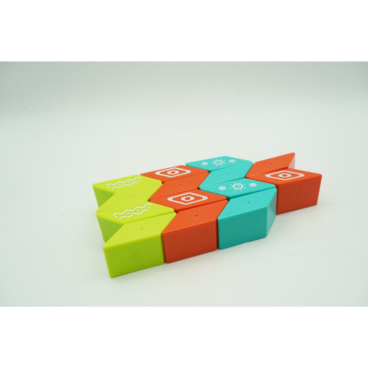 Set inteligent de constructie cu piese magnetice, 26 piese, +3 ani, multicolor - vivimall.ro