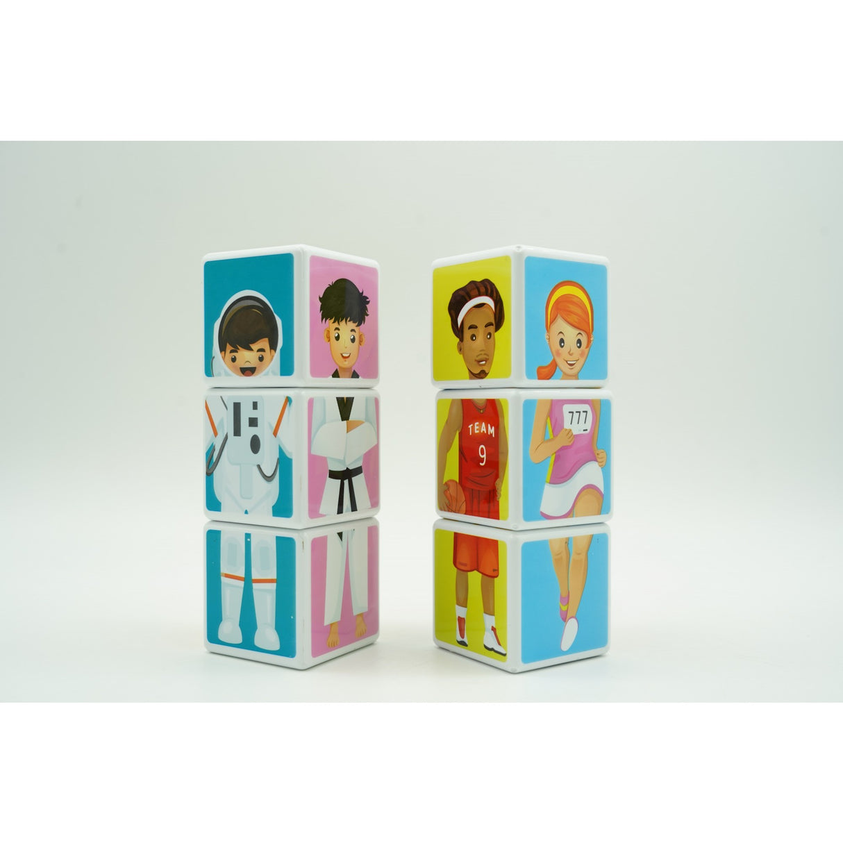 Set educativ 6 cuburi magnetice | SmartWork - vivimall.ro