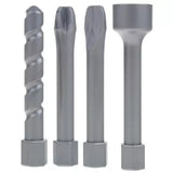 Set Jucarie pentru Copii Bormasina, Vivimall, Accesorii Incluse, 4 Capete de Schimb, Material Plastic, Interactiv, Distractiv, 21.5x17.5x6 cm, Portocaliu - vivimall.ro