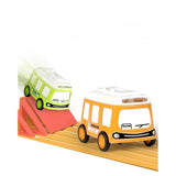 Set jucarie pentru copii, Vivimall, masina-ceas verde si portocalie - vivimall.ro