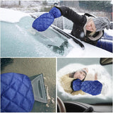 Set Manusa si Racleta pentru Zapada, Vivimall, Impermeabila, Izolatie de Bumbac, 31 x 15 cm, Albastru - vivimall.ro