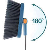 Set Matura si Faras cu Coada Vivimall, cu Dinti de Pieptene pentru Curatare Matura, rotativ, pliabil, detasabil, Otel inoxidabil si Polipropilena, albastru - vivimall.ro