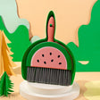 Set Mini Matura si Faras, Vivimall, LITTLE CLEANER, Uz Casnic, pentru Birou, Bucatarie, Casa, Model Pepene Verde, 23 x 18 cm Roz-Verde - vivimall.ro