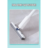 Set Mop Telescopic cu Galeata Pliabila, Vivimall, Gri, 32 cm, Maner Reglabil 140 cm, Sistem de Stoarcere Usor si Eficient - vivimall.ro