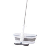 Set Mop Telescopic cu Galeata Pliabila, Vivimall, Gri, 32 cm, Maner Reglabil 140 cm, Sistem de Stoarcere Usor si Eficient - vivimall.ro