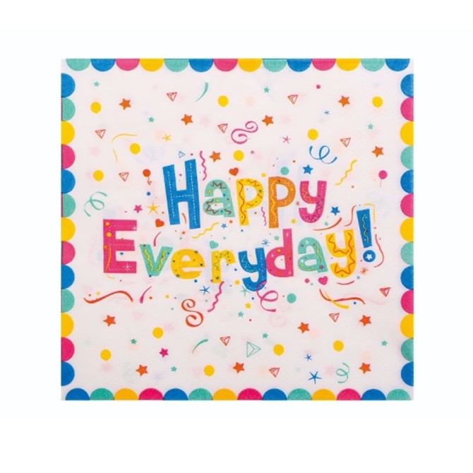 20 darabos Happy Everyday szalvétakészlet | HappyTable