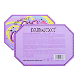 Paleta de Machiaj, KEVIN & COCO, Violet Ice Cream, Fard de Pleoape, 22 culori, 19 x 13.7 x 1.3 cm - vivimall.ro