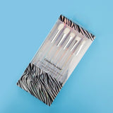 5 db-os átlátszó sminkecset készlet | CrystalBlend