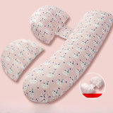 Set Perna pentru Gravide, Vivimall, Husa Detasabila, Spuma Moale, Utilizare in Forma H si U, Reglabila, Latime Ajustabila, Proactive, Roz Deschis - vivimall.ro