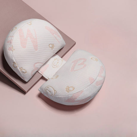 Set Perna pentru Gravide, Vivimall, Husa Detasabila, Spuma Moale, Utilizare in Forma H si U, Reglabila, Latime Ajustabila, Proactive, Roz Pal - vivimall.ro