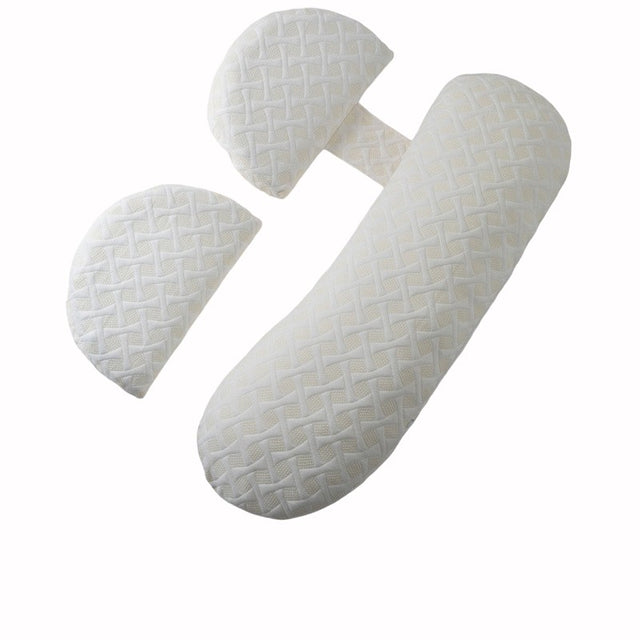 Set Perna pentru Gravide, Vivimall, Husa Detasabila, Spuma Moale, Utilizare in Forma H si U, Reglabila, Latime Ajustabila, Proactive, Bej - vivimall.ro