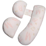 Set Perna pentru Gravide, Vivimall, Husa Detasabila, Spuma Moale, Utilizare in Forma H si U, Reglabila, Latime Ajustabila, Proactive, Roz Pal - vivimall.ro