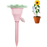 Set Picurătoare, Cu Valvă, Pentru Irigare, Design Floare, Viteză Reglabilă, Fixare Prin Înfigere, Practic, 16,8 x 9 cm, Roz - vivimall.ro
