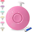 Set Pila Electrica cu Baterie, Vivimall, pentru Copii si Bebelusi, din ABS, 6 Accesorii, Model cu Flori, 6.5 x 1.8 cm, Roz - vivimall.ro