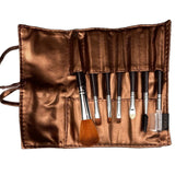 Set Portabil 7 Pensule De Machiaj Cu Husa - vivimall.ro