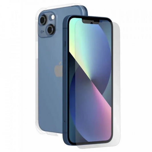 Set protectie 360 Vivimall environment Mobile pentru iPhone 12 Pro, protectie ecran, spate, laterale, Transparent - vivimall.ro
