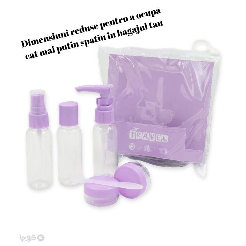 Set Recipiente Cosmetice Calatorie | TravelEase - vivimall.ro