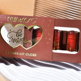 Set Rujuri de Buze Lucioase, KEVIN &amp; COCO, Be Mine 3 Culori, Lip-Gloss, 11 x 7.3 x 2.7cm, Roz-Rosu, Varianta B - vivimall.ro