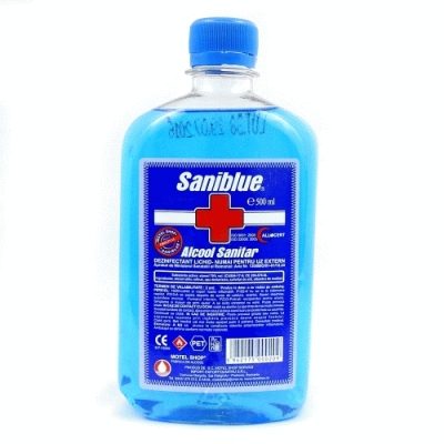 Set, Saniblue Fertőtlenítő Alkohol 500 ml 12 db /