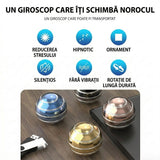 Sfera Fidget Spinner Metalic, Flippy, Corp Aliaj Zinc, Rulment Inox, Jucarie Antistres pentru Focus si Relaxare, Diametru 40 mm, Gadget pentru Birou, Scoala, Cadou pentru Copii si Adulti, Auriu - vivimall.ro