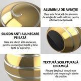 Sfera Fidget Spinner Metalic, Flippy, Corp Aliaj Zinc, Rulment Inox, Jucarie Antistres pentru Focus si Relaxare, Diametru 40 mm, Gadget pentru Birou, Scoala, Cadou pentru Copii si Adulti, Auriu - vivimall.ro
