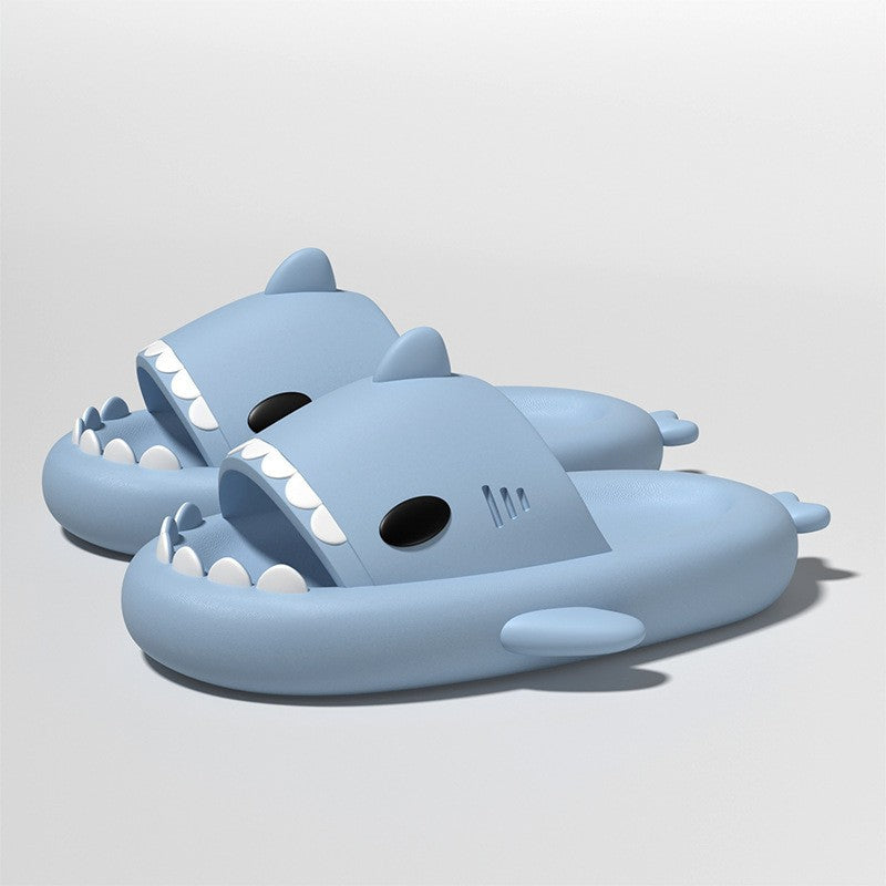 Papuci Tip Rechin, Flippy, Unisex, din Spuma EVA, Talpa Groasa Antiderapanta, Rezistenti la Uzura, Marime 38-39, Albastru Deschis - vivimall.ro