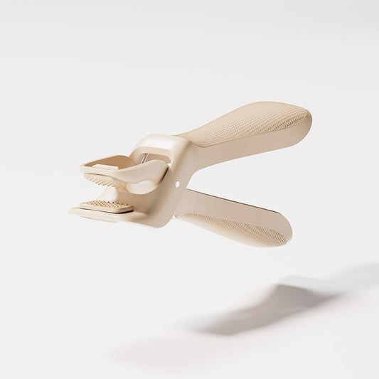 Cleste pentru Boluri, Vivimall, Anti-Alunecare, din ABS si Silicon, Extindere, pentru Oale, Tigai, de Uz Casnic, Rezistent la Temperaturi Inalte, 16x 10.5 x 3.6 cm Bej - vivimall.ro