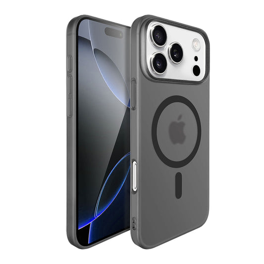 Husa de Protectie compatibila Apple iPhone 17 Pro Max, Vivimall, Magnetica Ultra-subtire, Anti-alunecare, Protectie PC, Rezistenta la Zgirieturi, Negru - vivimall.ro