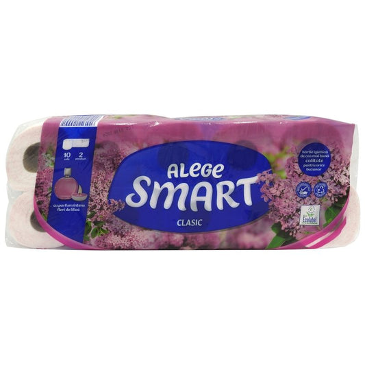 Smart Clasic Toalettpapír 2 rétegű 10 tekercses Lila