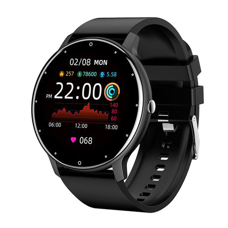 Ceas smartwatch si bratara fitness Flippy ZL02D, oxigen, ritm cardiac, pedometru, notificari, IP67, Compatibil cu Android/iOS, vibratii, multi sport, Negru - vivimall.ro