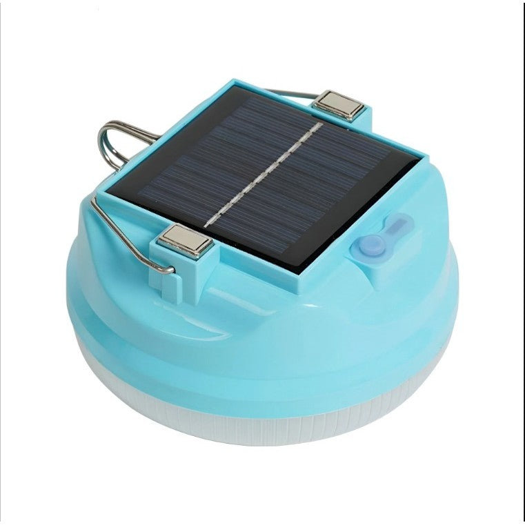 Lama Solara, Flippy, 2in1, Incarcare Solara/USB, LED, din Plastic, 3 Trepte de Intensitate, 100 W, 5V, 13 x 13 x 7 cm, Albastru - vivimall.ro