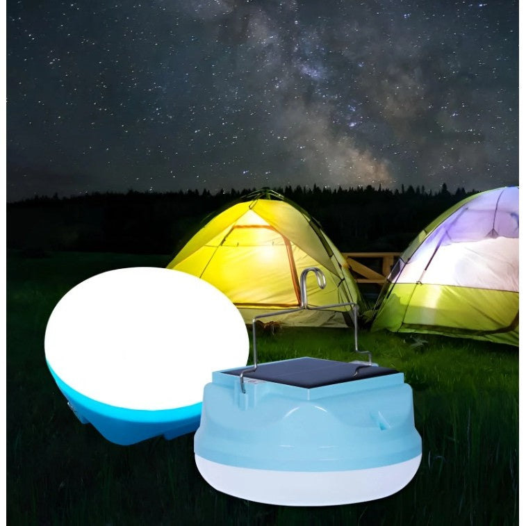 Lama Solara, Flippy, 2in1, Incarcare Solara/USB, LED, din Plastic, 3 Trepte de Intensitate, 100 W, 5V, 13 x 13 x 7 cm, Albastru - vivimall.ro