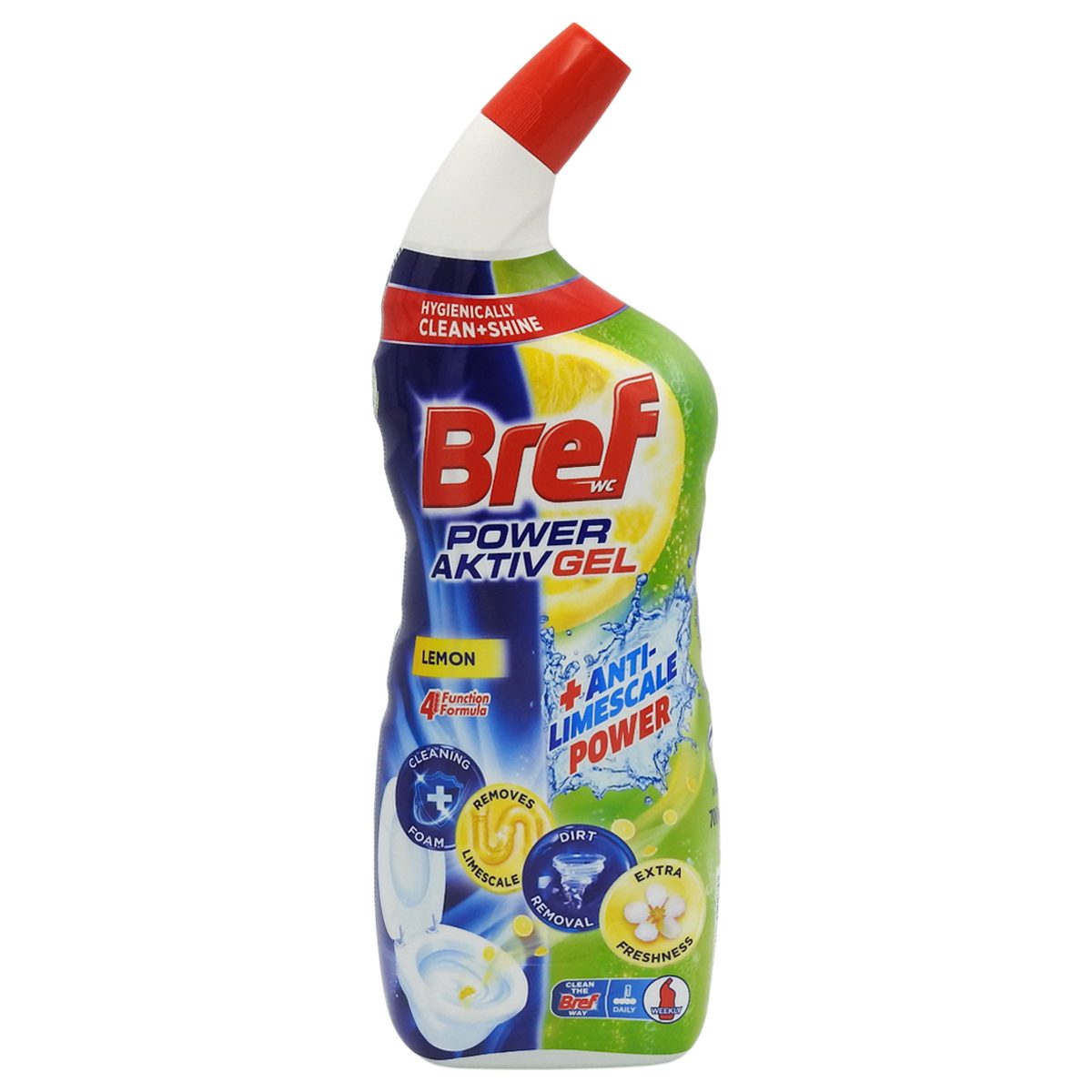 Bref WC folyékony tisztítószer, 700 ml, Lemon Power