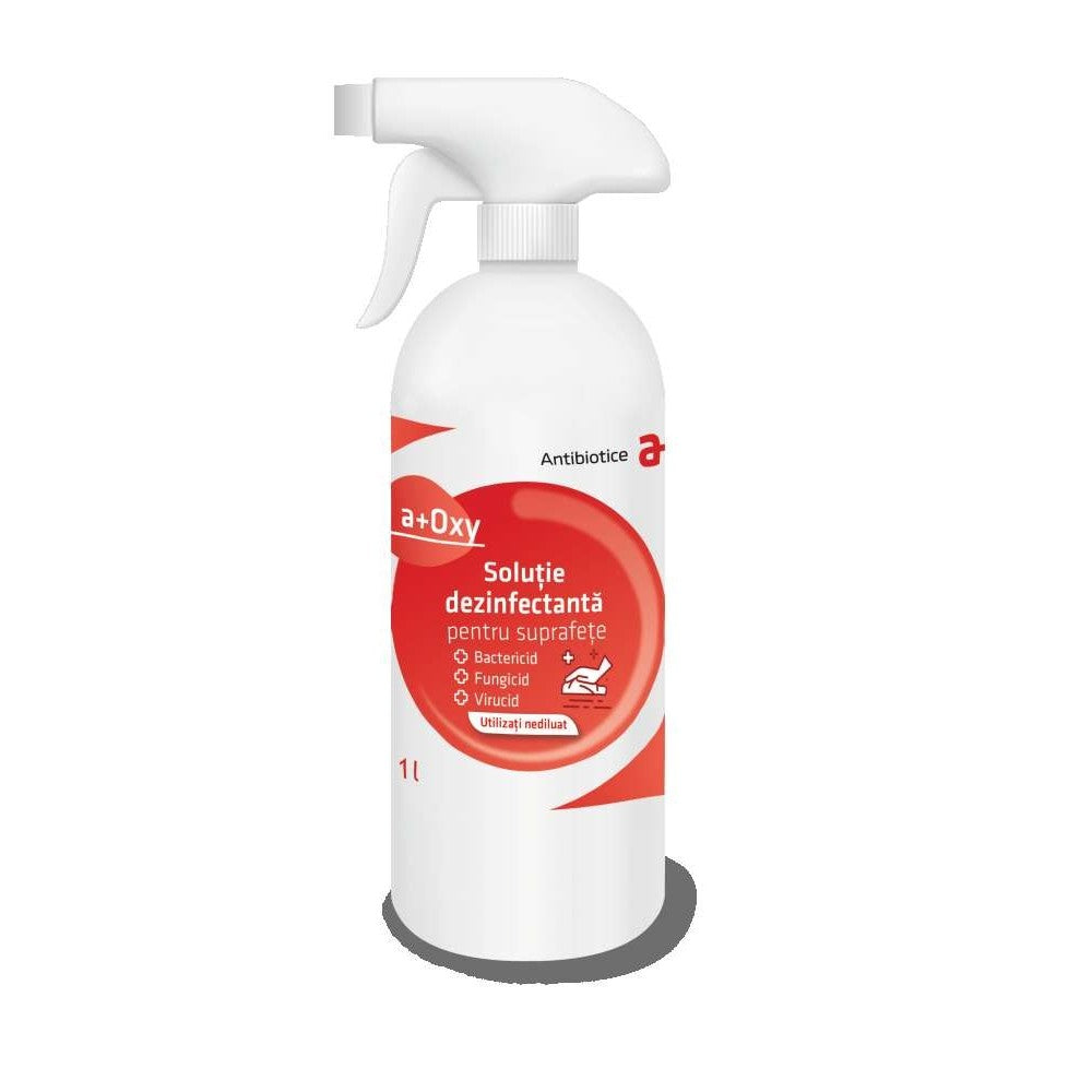 Biocid fertőtlenítő oldat felületekhez A+ Oxy 1 liter