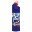 Soluție WC Domestos Thick Bleach Original 750 ml, dezinfectant lichid cu clor activ pentru toaletă, vedere frontală flacon