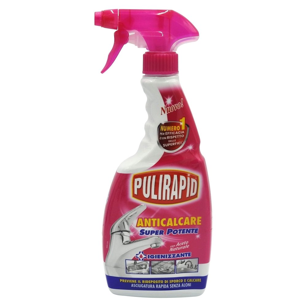 Pulirapid oldat, spray, 500 ml, vízkőoldó ecettel