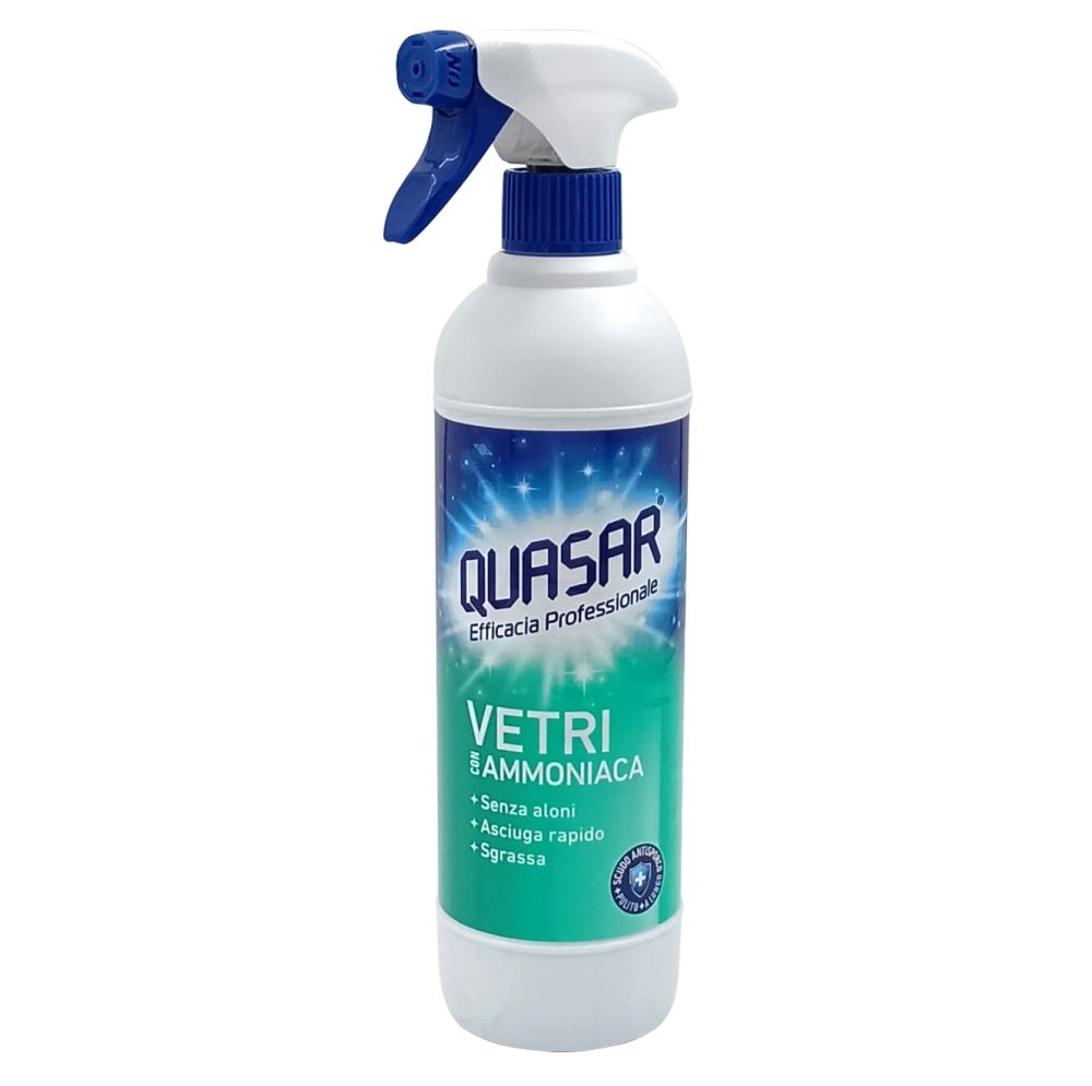Oldat, Quasar, Üvegtisztító spray ammóniával, 580 ml