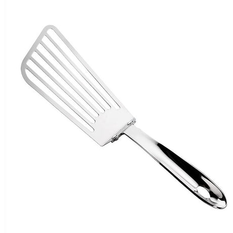 Spatula flexibila Vivimall, Fish Turner, din otel, durabila, cu margini subtiri pentru taiere, pentru carne, oua, peste, multifunctionala, argintiu - vivimall.ro