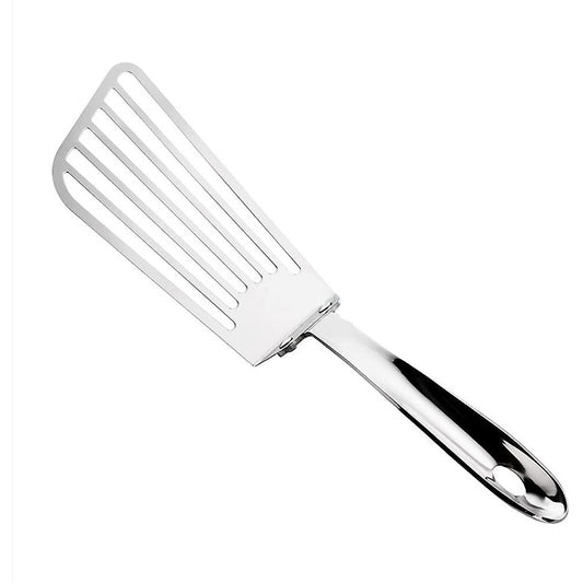 Spatula flexibila Vivimall, Fish Turner, din otel, durabila, cu margini subtiri pentru taiere, pentru carne, oua, peste, multifunctionala, argintiu - vivimall.ro