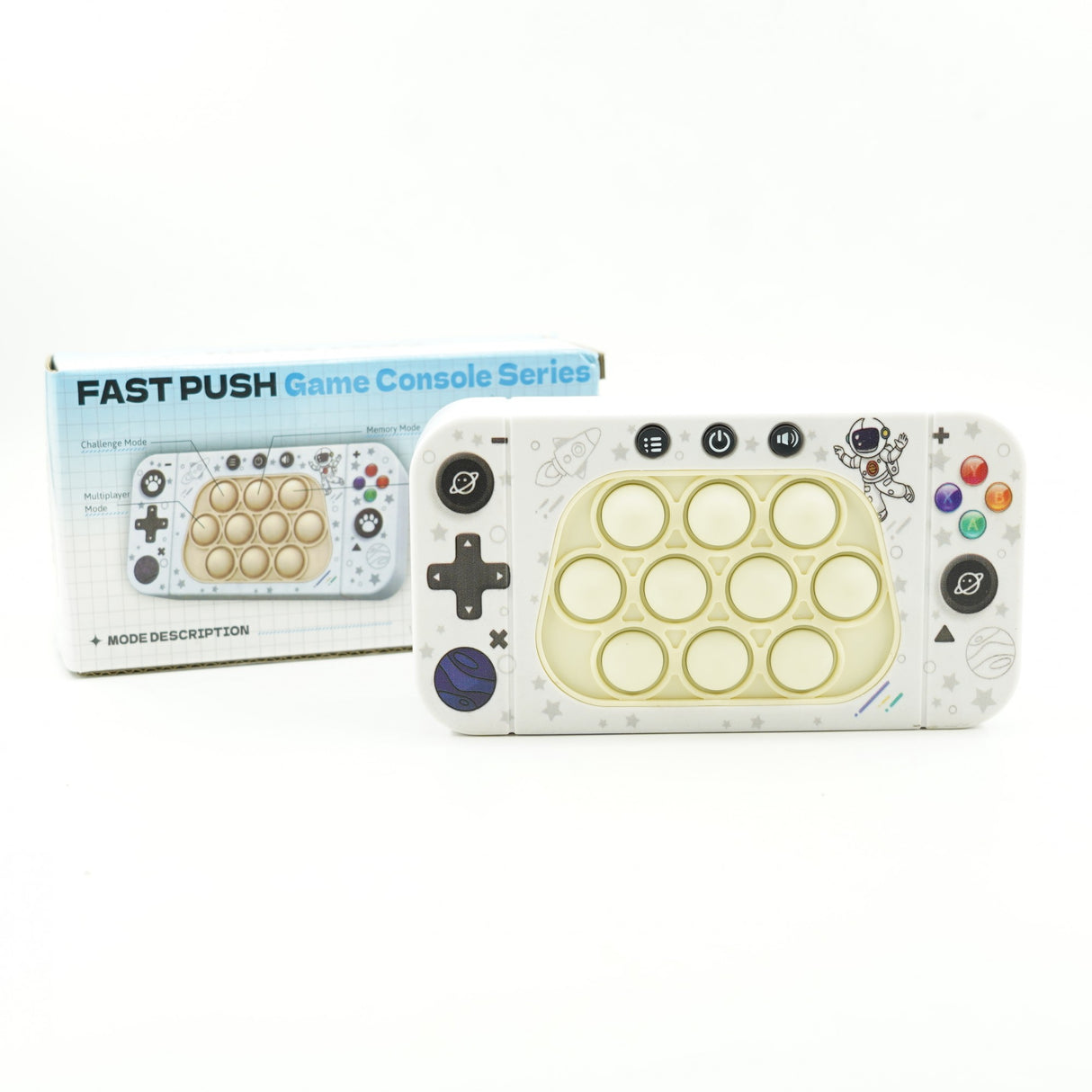 Jucarie Interactiva Tip Consola Pentru Copii Speed Push Whack-A-Mole, Joc De Viteza Pop It, Material Abs/Silicon, Cu Nivele, Sunete Si Lumini - vivimall.ro