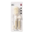 Set 3 Perii de Spalat Biberoane, Vivimall, pentru Tetina, Biberon, Pai, Materiale Sigure, fara BPA, Curatare 360°, Bej - vivimall.ro