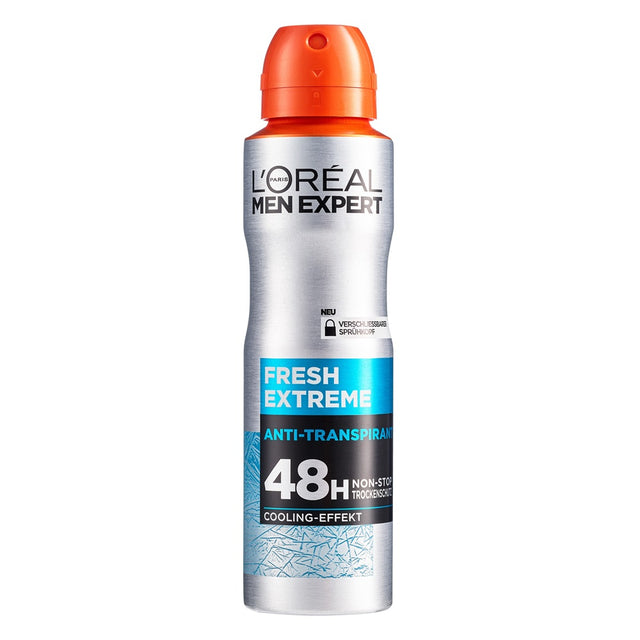 L'Oréal Men Expert Fresh Extreme — Spray antiperspirant pentru bărbați, 150 ml - vivimall.ro