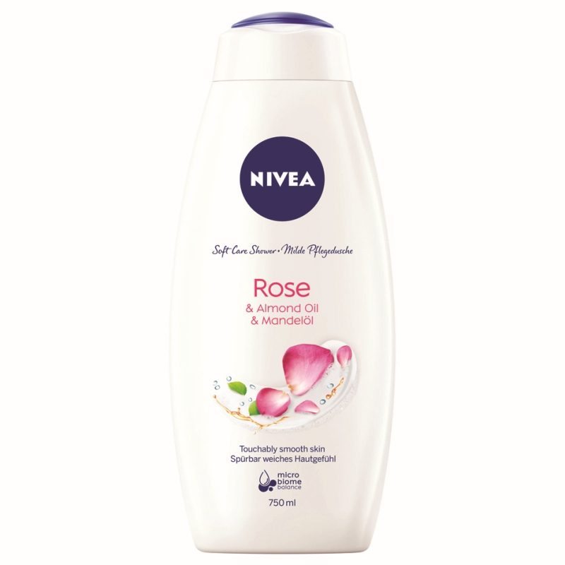 Habfürdő, Nivea,/Tusfürdő 750 ml Care Roses